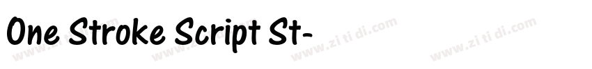 One Stroke Script St字体转换